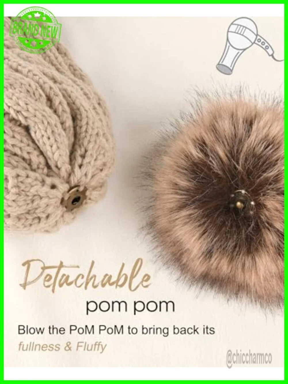 Winter Hat Gloves Scarf Set 3 in 1 Gift Warm Fleece Knit Pom Beanie Touchscreen